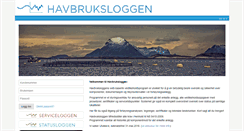 Desktop Screenshot of havbruksloggen.no