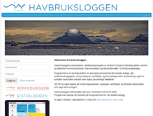 Tablet Screenshot of havbruksloggen.no